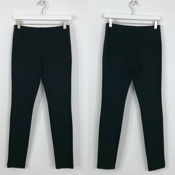 Rebecca Taylor Audrey Black Stretch Ankle Pant - Picture 1 of 12